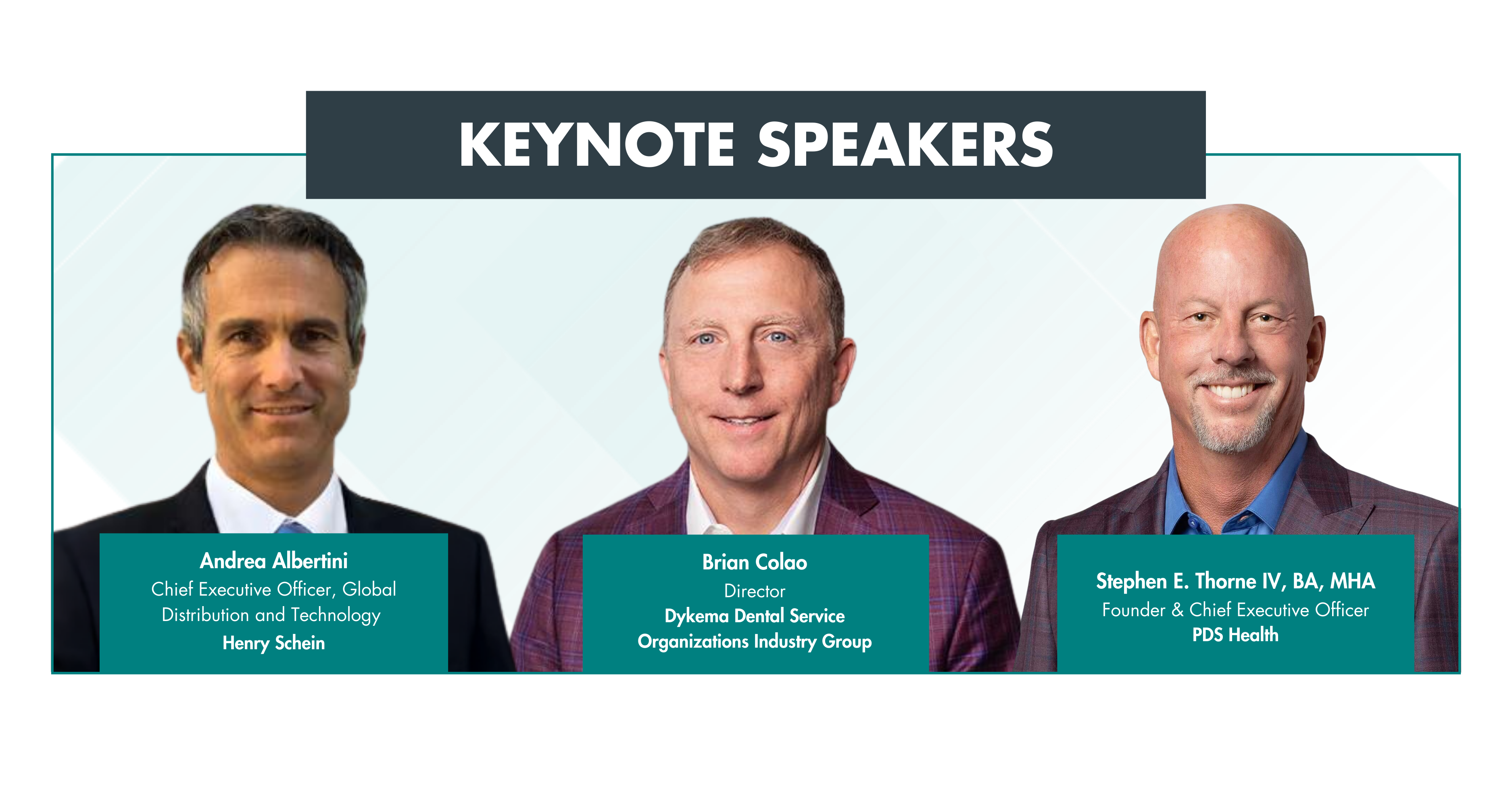 2026 Keynote Speakers - Brian Colao and Stephen E. Thorne IV